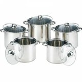 Set 5 oale inox cu capac Grunberg 1053